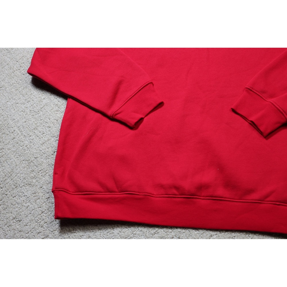 Wild Fable Riviera Red Hard Pass Heart Off Shoulder Sweatshirt XL P616X6 - Picture 2 of 7